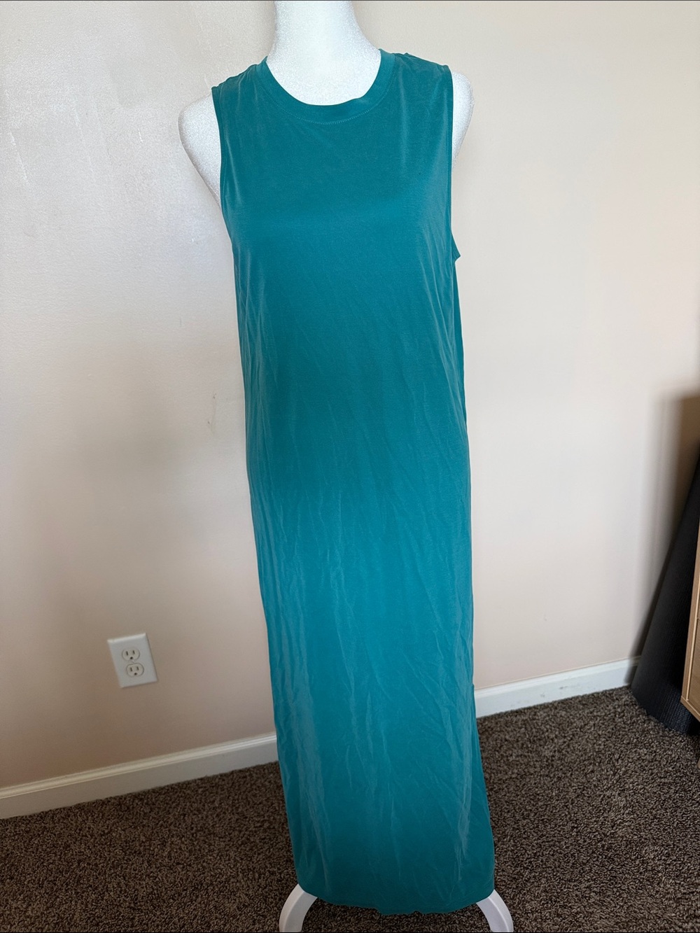 Teal Sleeveless Maxi Dress - Classic Women’s Silhouette
